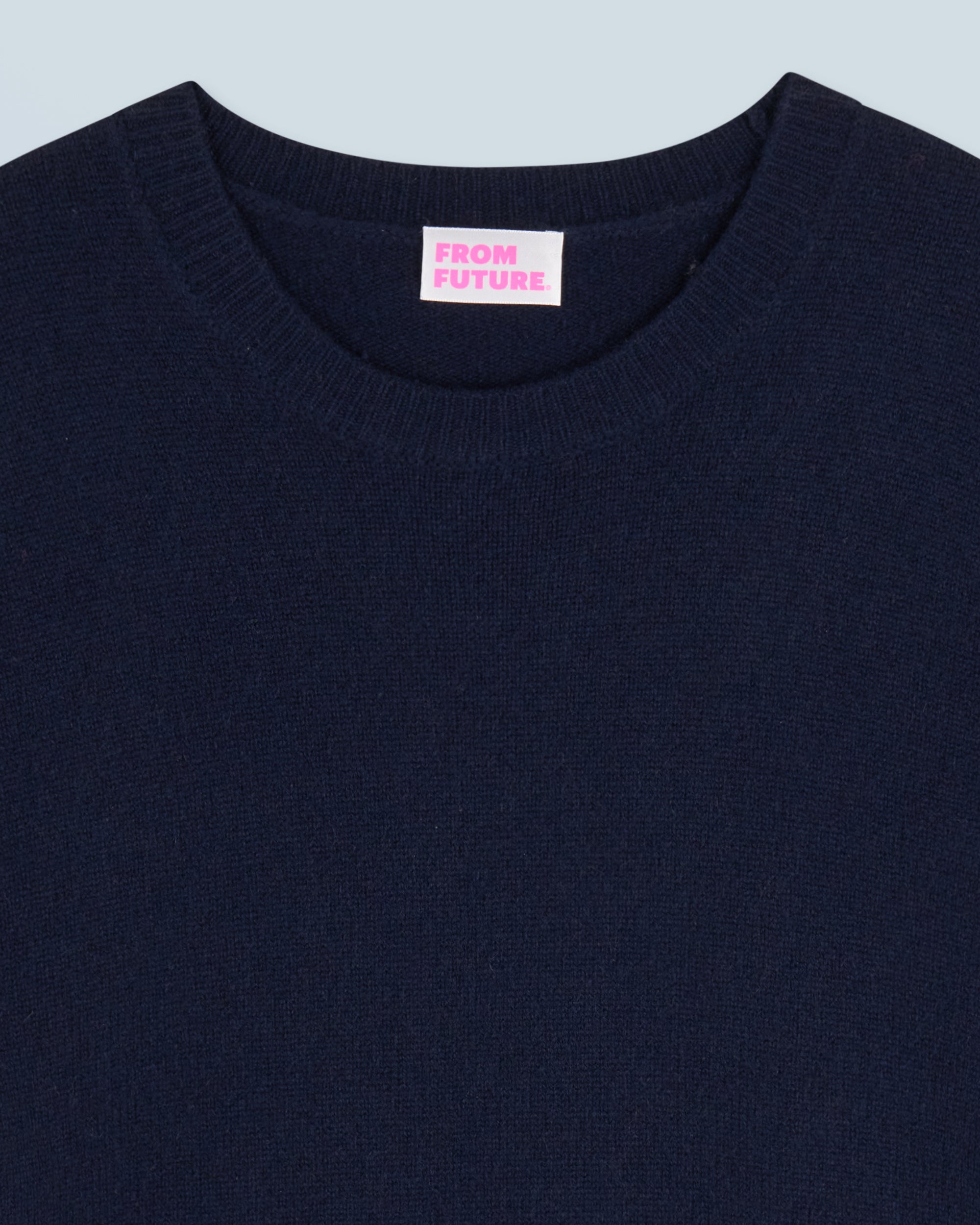 Pull à col rond en cachemire - Navy