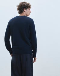NAVY / NEW / QTY : 4 / Pull Col V Basique - Navy