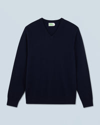 NAVY / NEW / QTY : 4 / Pull Col V Basique - Navy