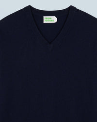 NAVY / NEW / QTY : 4 / Pull Col V Basique - Navy