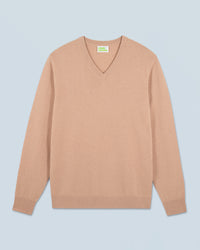 CAMEL / NEW / QTY : 1 / Pull Col V Basique - Camel