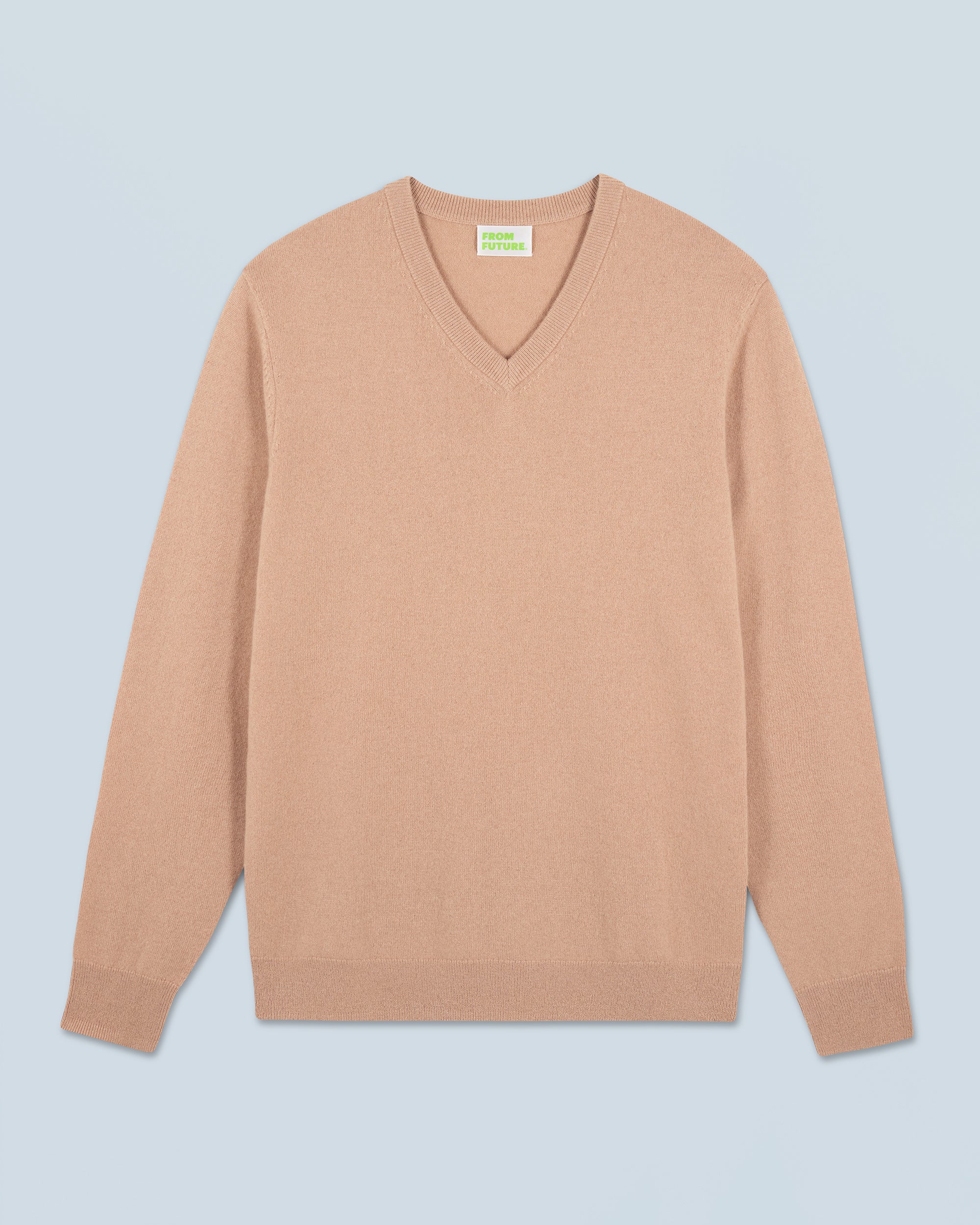 CAMEL / NEW / QTY : 1 / Pull Col V Basique - Camel