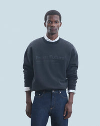 WASHED BLACK / NEW / QTY : 30 / Sweatshirt Col Rond From Future Creative Division - Washed Black