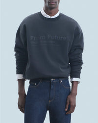 Sweatshirt à col rond - Washed Black
