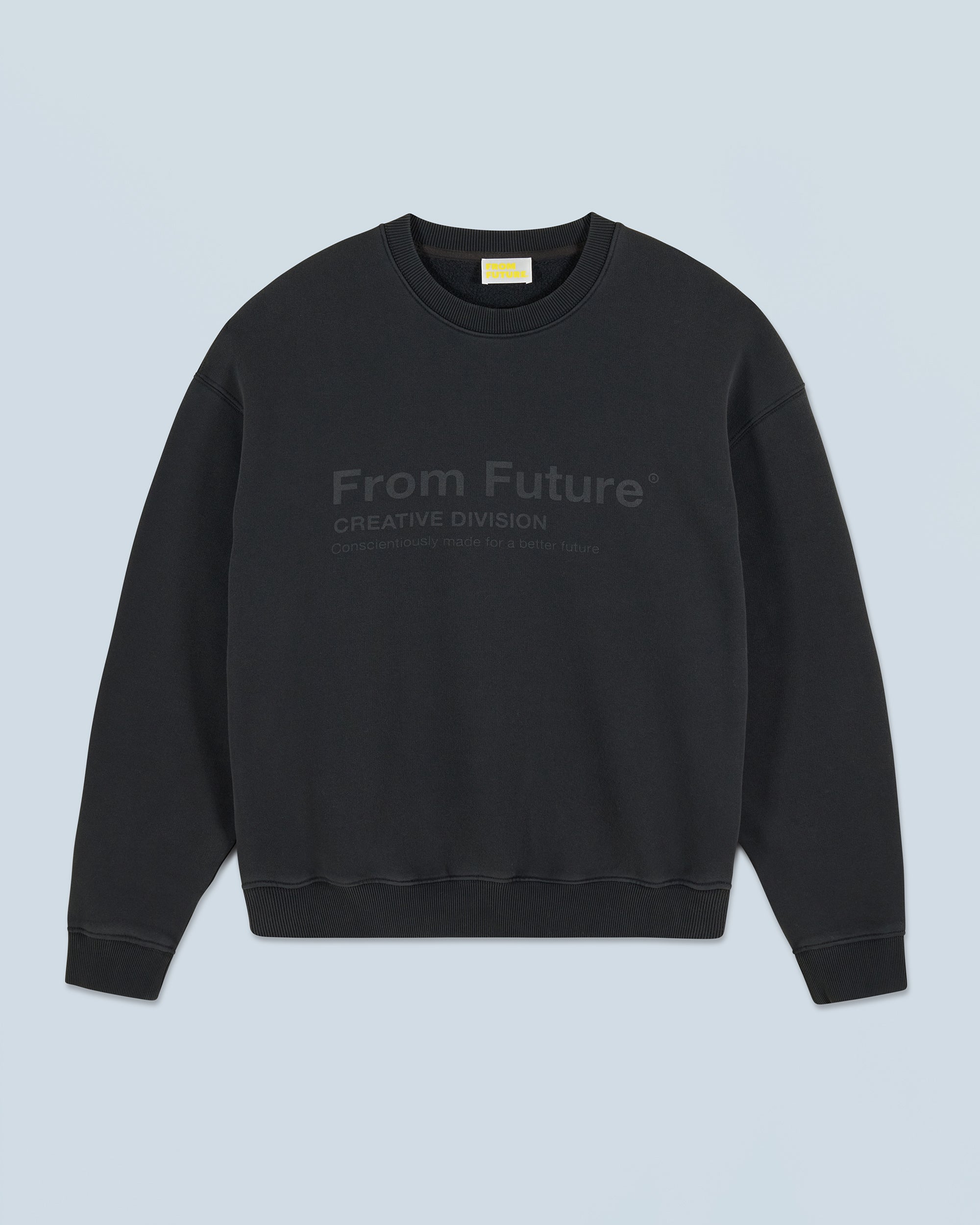 WASHED BLACK / NEW / QTY : 30 / Sweatshirt Col Rond From Future Creative Division - Washed Black