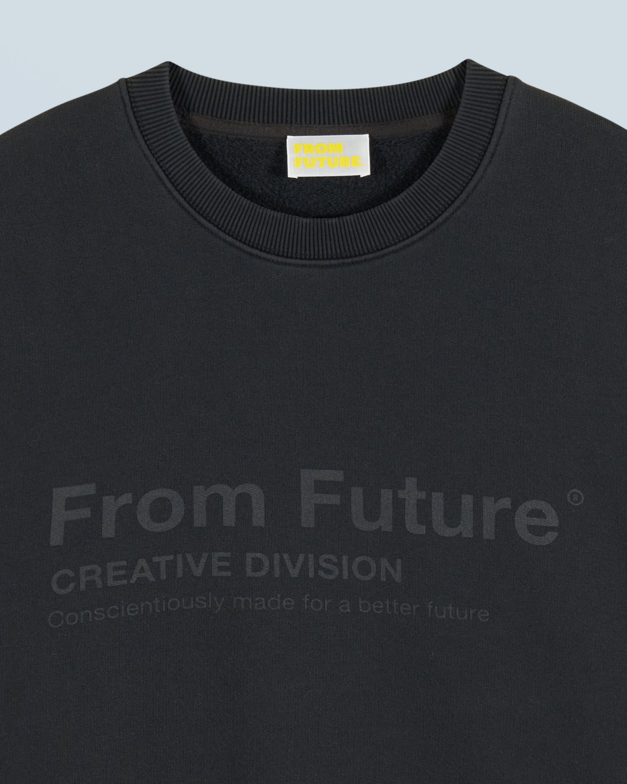 Sweatshirt à col rond - Washed Black