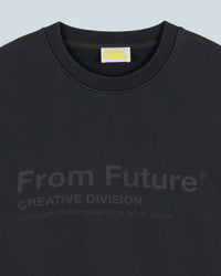 WASHED BLACK / NEW / QTY : 30 / Sweatshirt Col Rond From Future Creative Division - Washed Black
