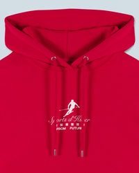 Y. ONLY PORTE / DARK RED / NEW / QTY : 57 / Sweatshirt Hoodie Ski Club - Dark Red