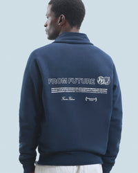 NAVY / NEW / QTY : 4 / Sweatshirt Gilet From Future Community - Navy