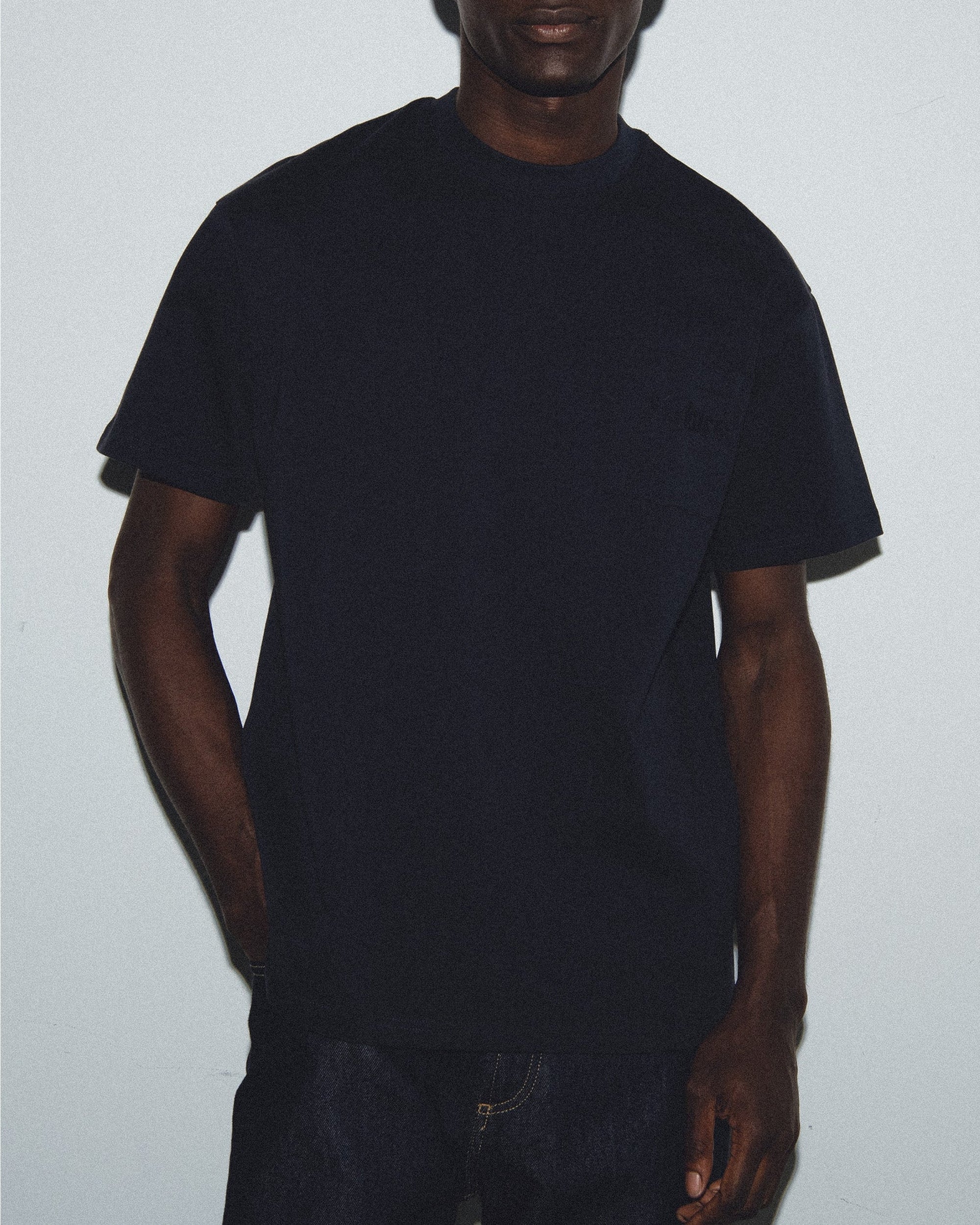 T-shirt à col rond - Navy