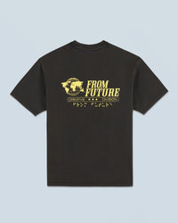 Y. ONLY PORTE / WASHED BLACK / NEW / QTY : 23 / T-shirt Col Rond Manches Courtes From Future Ups - Washed Black