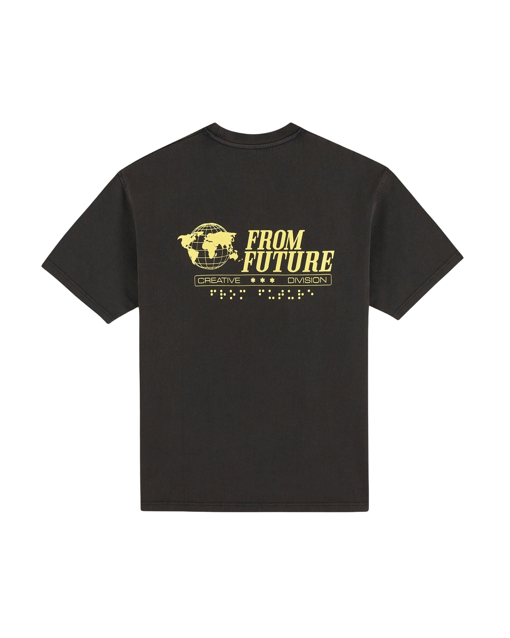 T-shirt à col rond - Washed Black