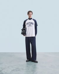 SABLE / NEW / QTY : 87 / T-shirt Col Rond Manches Courtes Future University - Sable