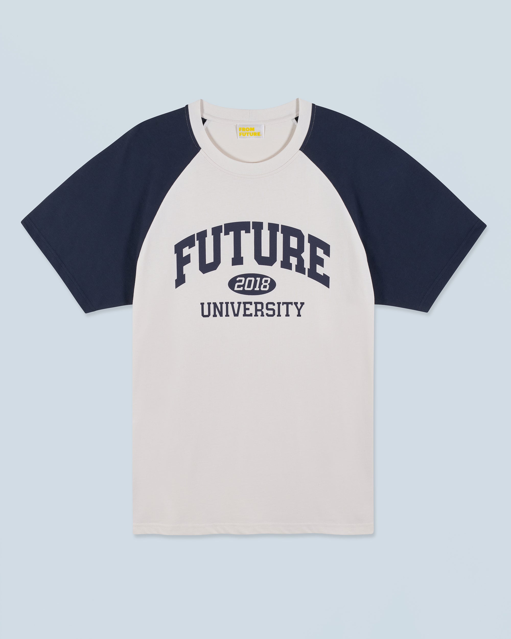 SABLE / NEW / QTY : 87 / T-shirt Col Rond Manches Courtes Future University - Sable