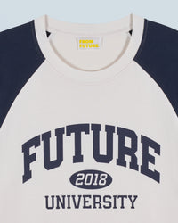 T-shirt à col rond Future University - Sable