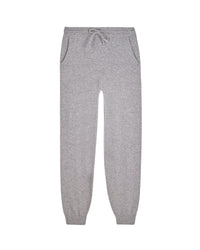 Pantalon de jogging droit en cachemire - Gris Chiné Foncé