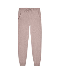 Pantalon de jogging droit en cachemire - Taupe Chiné