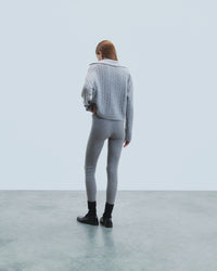 Pantalon de jogging en cachemire - Gris Chiné Foncé