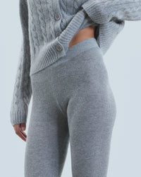Pantalon de jogging en cachemire - Gris Chiné Foncé