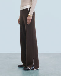 CHOCOLAT / NEW / QTY : 7 / Jogging Large Bicolore - Chocolat