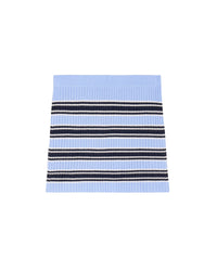 Mini jupe rayée en cachemire - Fairy Blue