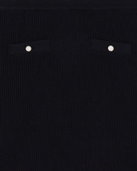 Jupe courte en laine - Noir