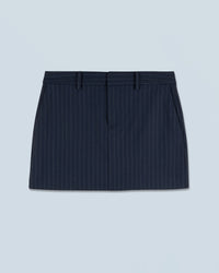 RAYURES NAVY / NEW / QTY : 22 / Jupe Mini Tailoring - Rayures Navy