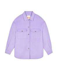 Manteau court en laine - Magic Lilac