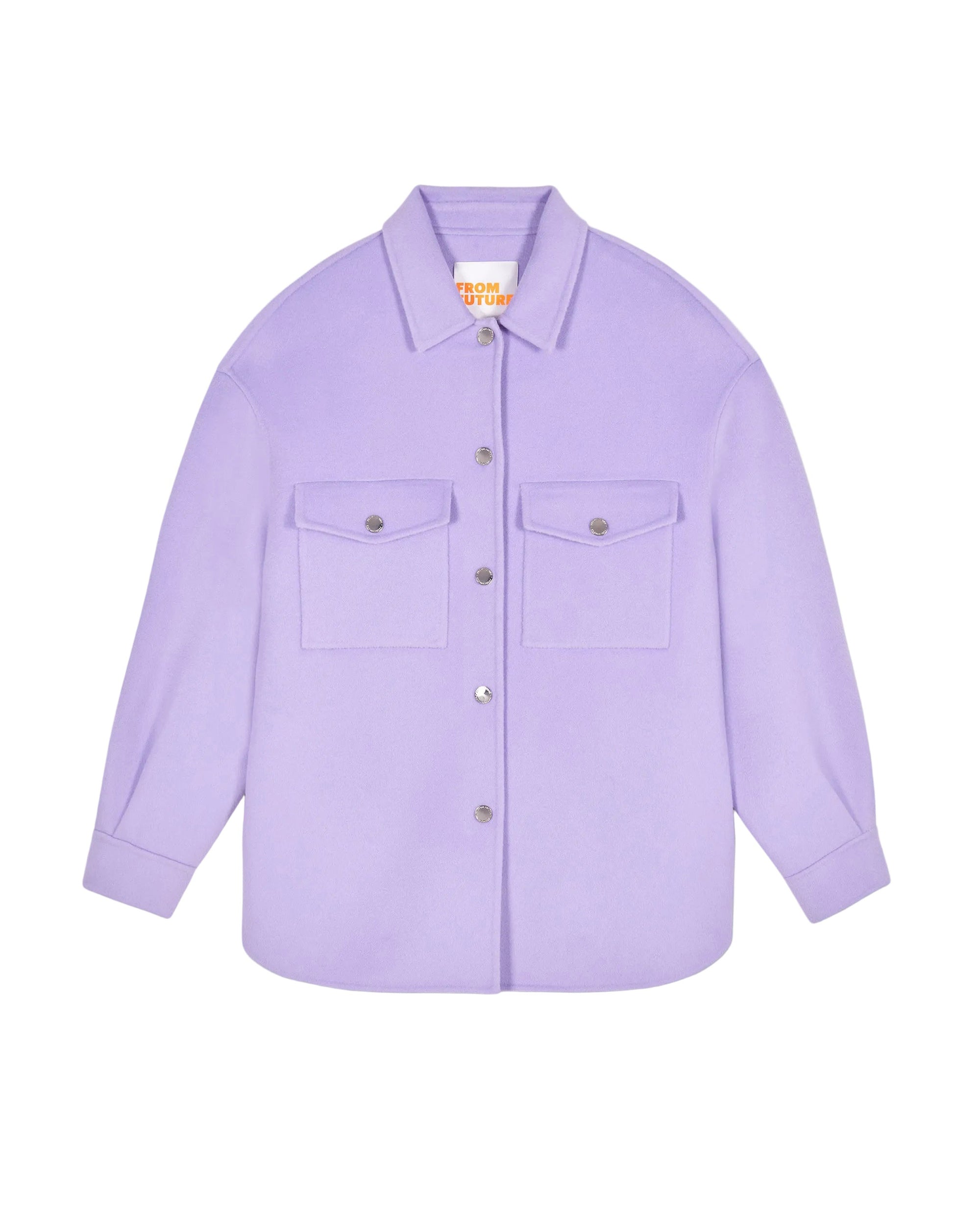 Manteau court en laine - Magic Lilac