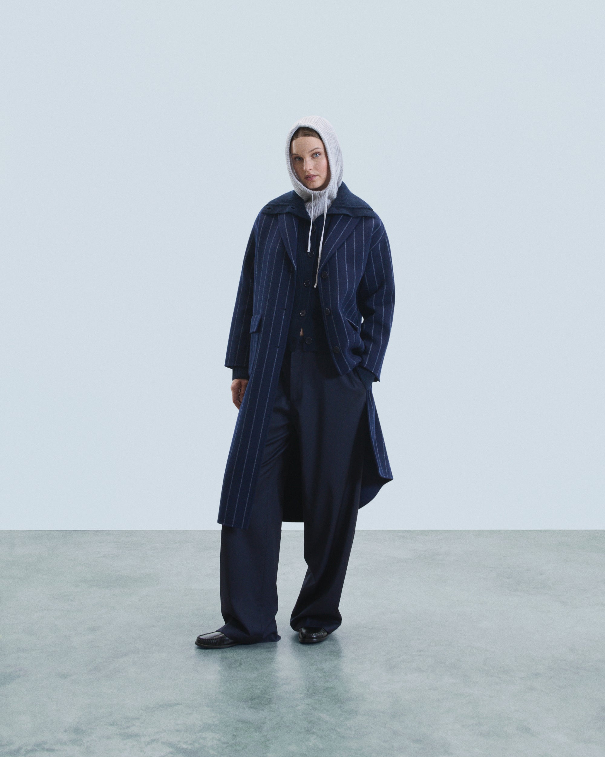 RAYURES NAVY / NEW / QTY : 26 / Outerwear Manteau Poches - Rayures Navy