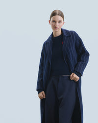 RAYURES NAVY / NEW / QTY : 26 / Outerwear Manteau Poches - Rayures Navy