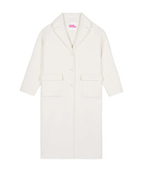 Manteau à poches en laine - Ecru