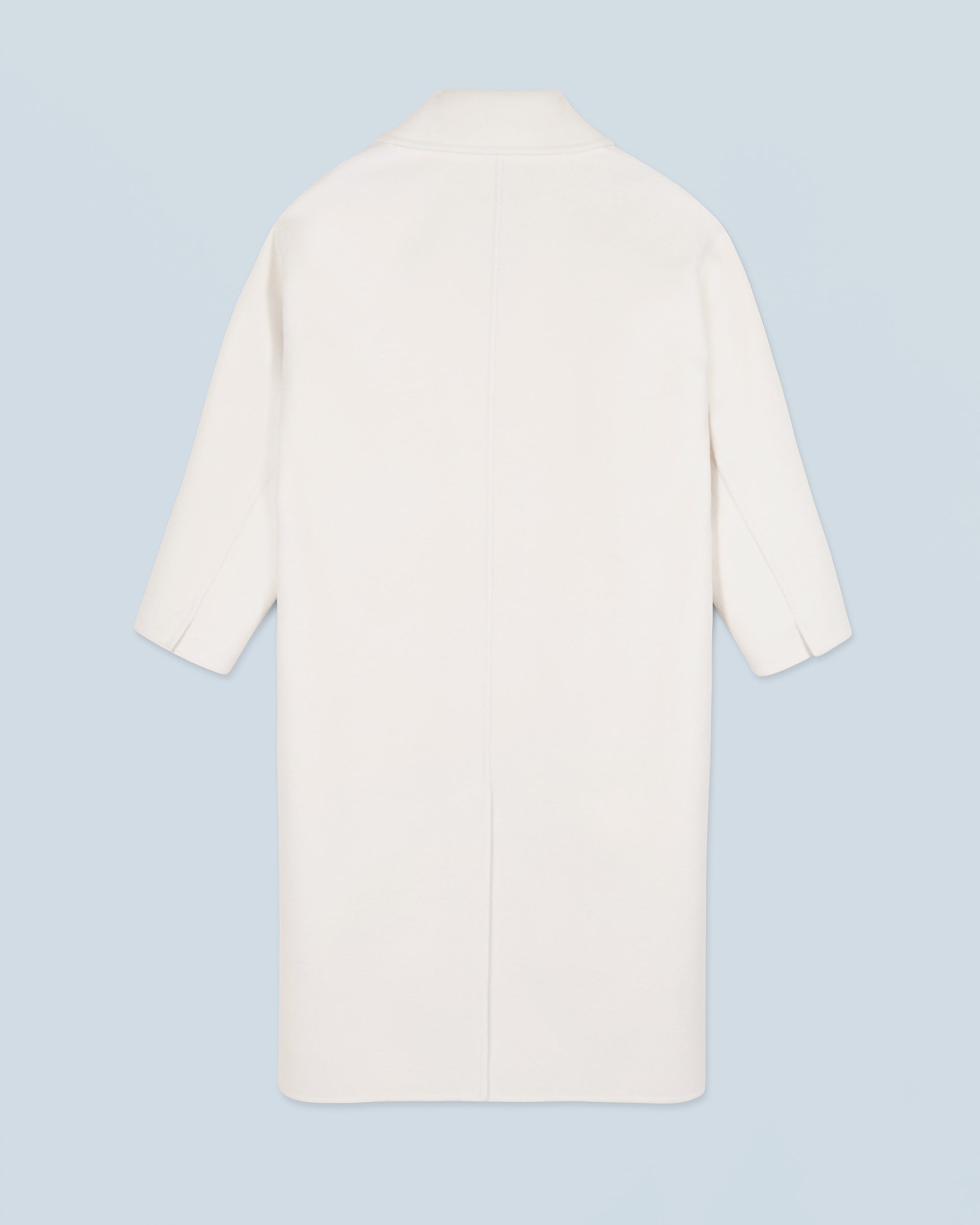 Manteau à poches en laine - Ecru