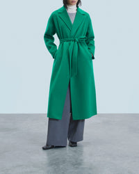 Manteau peignoir en laine - Mountain Green