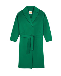 Manteau peignoir en laine - Mountain Green