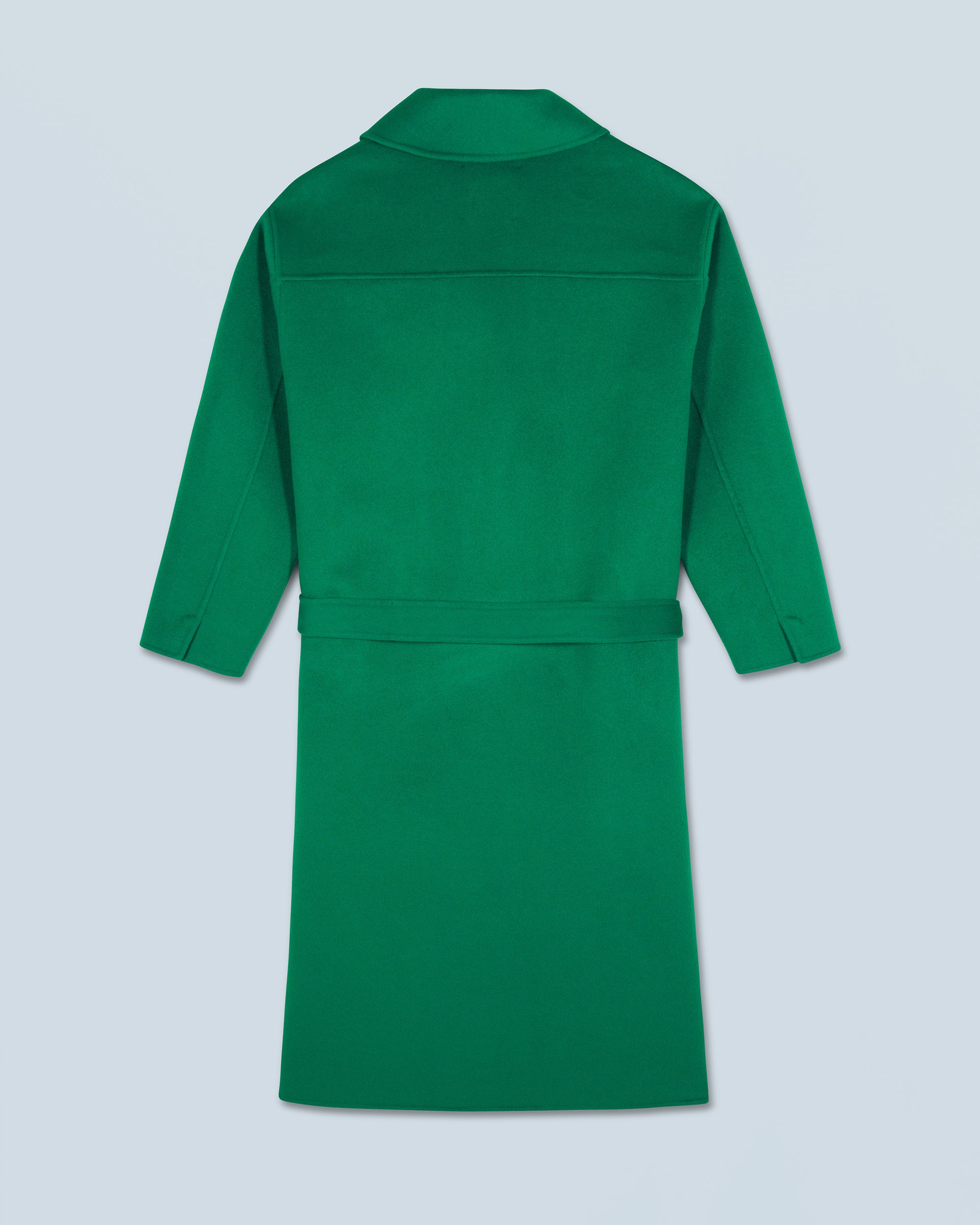 Manteau peignoir en laine - Mountain Green