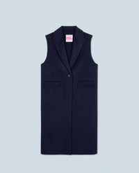 NAVY / NEW / QTY : 11 / Outerwear Manteau Sans Manches - Navy