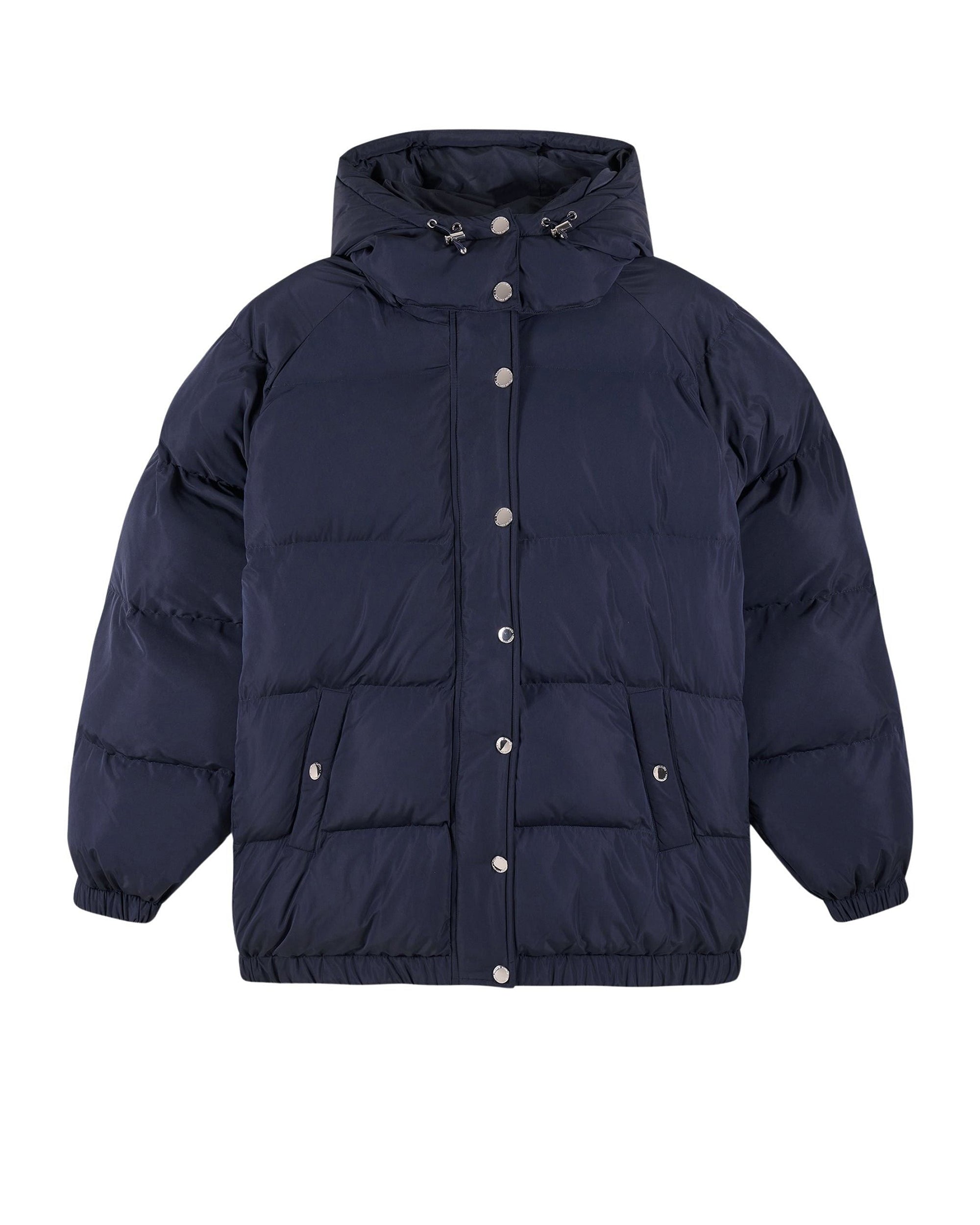 Doudoune mi-longue matelassée - Navy