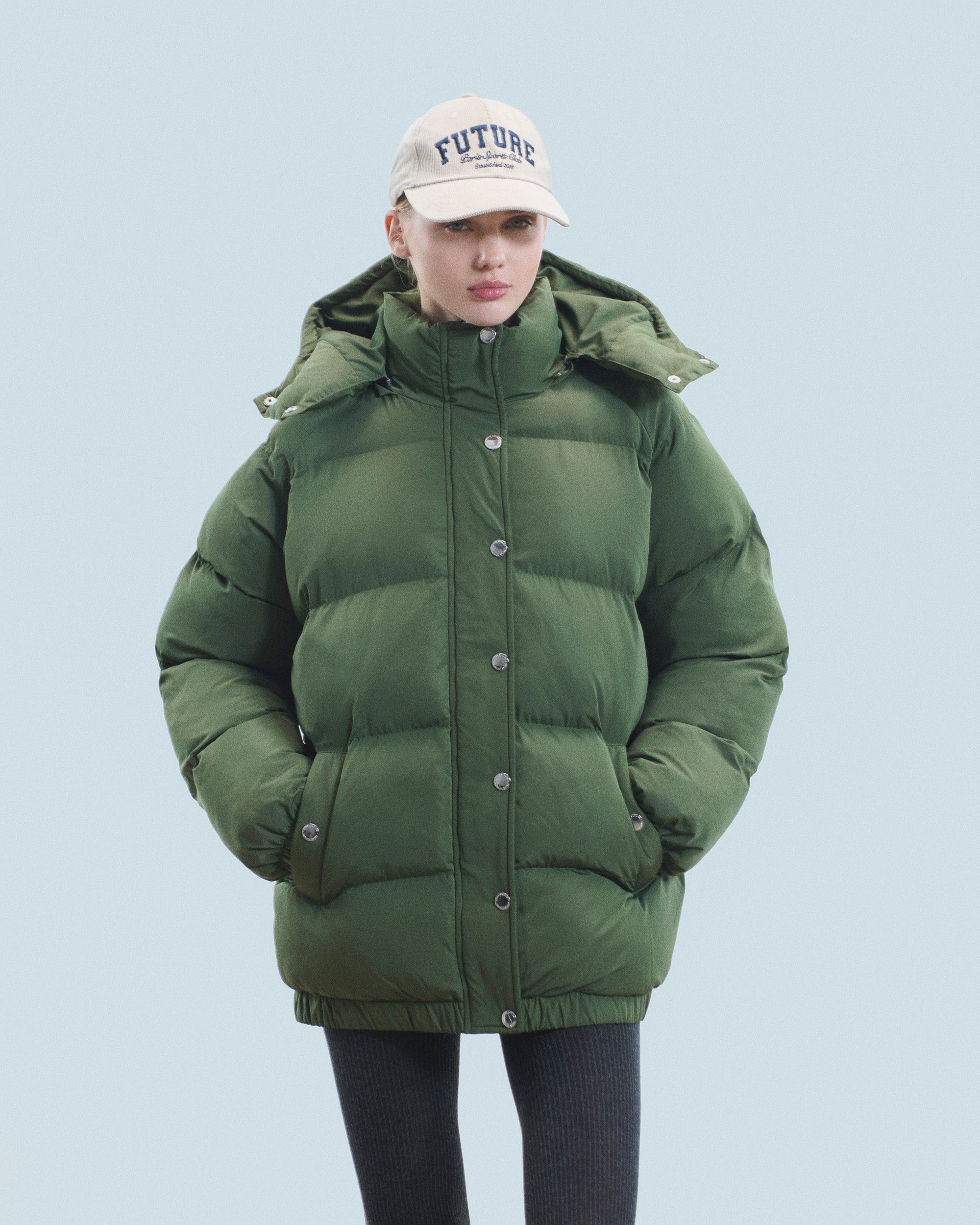KAKI / NEW / QTY : 60 / Outerwear Doudoune Mi-longue - Kaki
