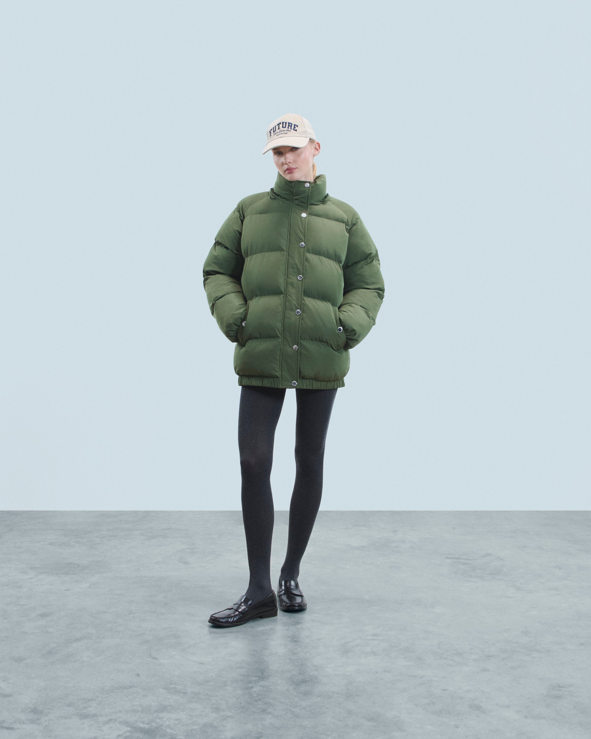 KAKI / NEW / QTY : 60 / Outerwear Doudoune Mi-longue - Kaki