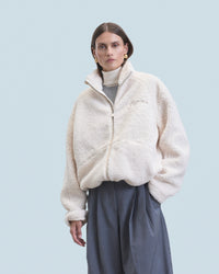 ECRU / NEW / QTY : 27 / Outerwear Veste Sherpa - Ecru