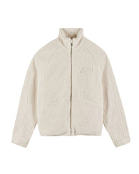 Veste sherpa en laine - Ecru