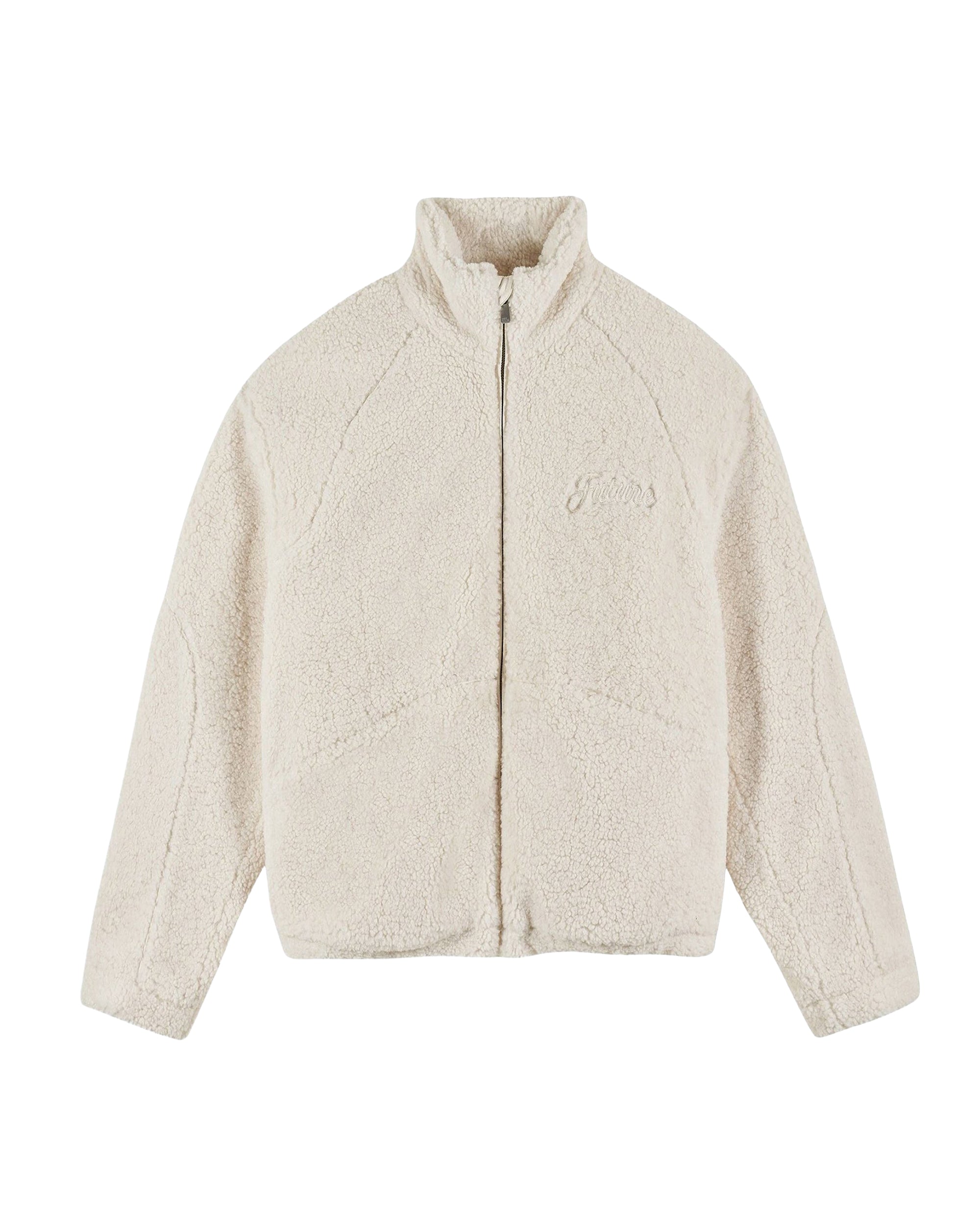 Veste sherpa en laine - Ecru