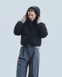 NOIR / NEW / QTY : 62 / Outerwear Doudoune Craquelée - Noir