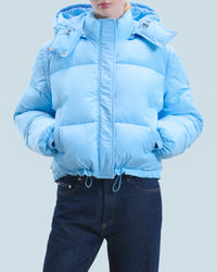 Doudoune matelassée à capuche - Baby Blue