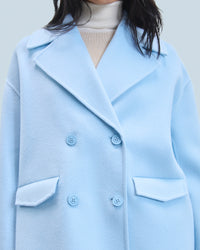 BABY BLUE / NEW / QTY : 16 / Outerwear Veste Caban - Baby Blue