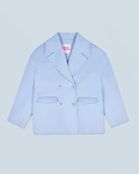 BABY BLUE / NEW / QTY : 16 / Outerwear Veste Caban - Baby Blue
