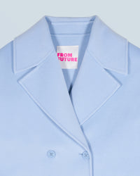 Veste caban en laine - Baby Blue