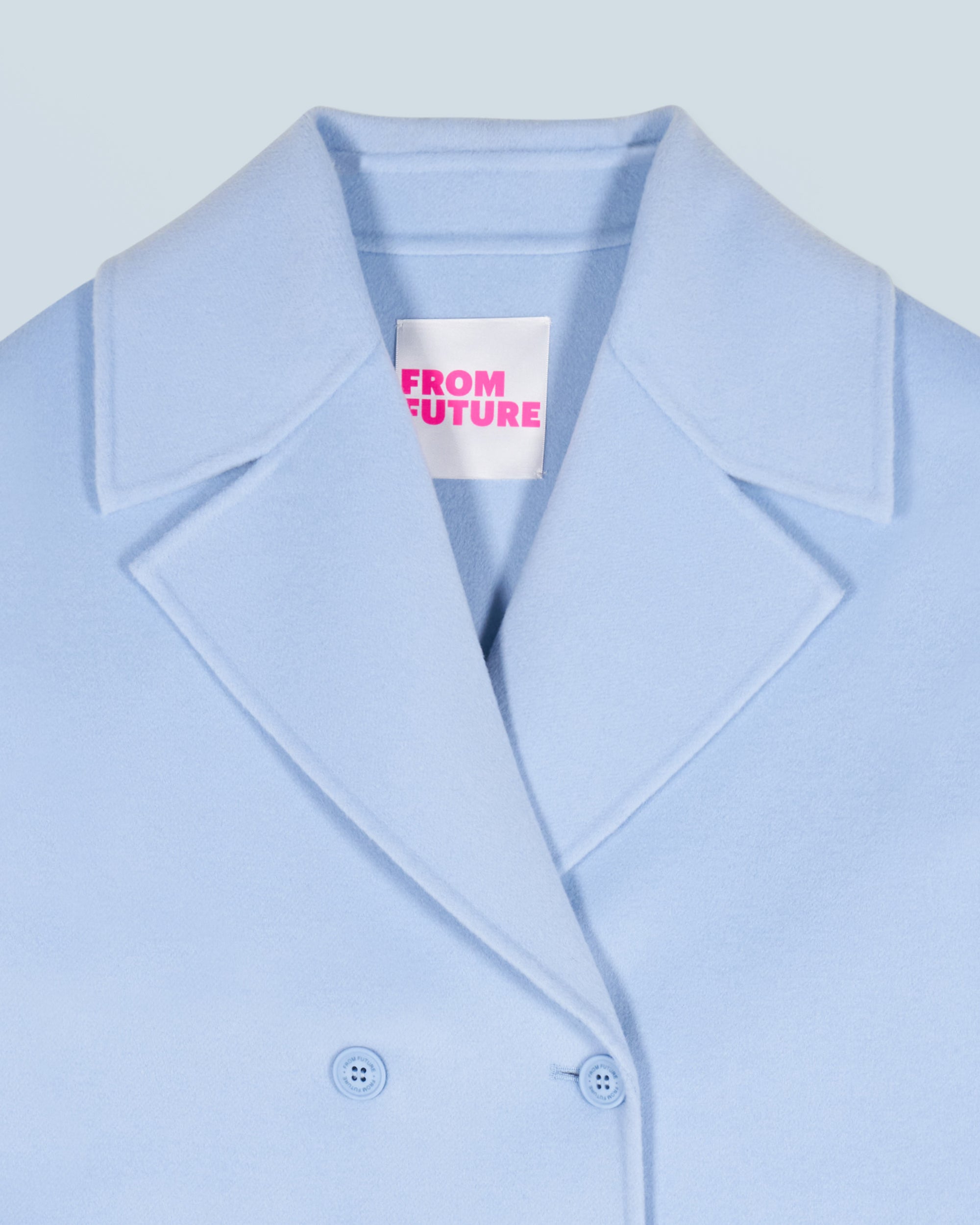 BABY BLUE / NEW / QTY : 16 / Outerwear Veste Caban - Baby Blue