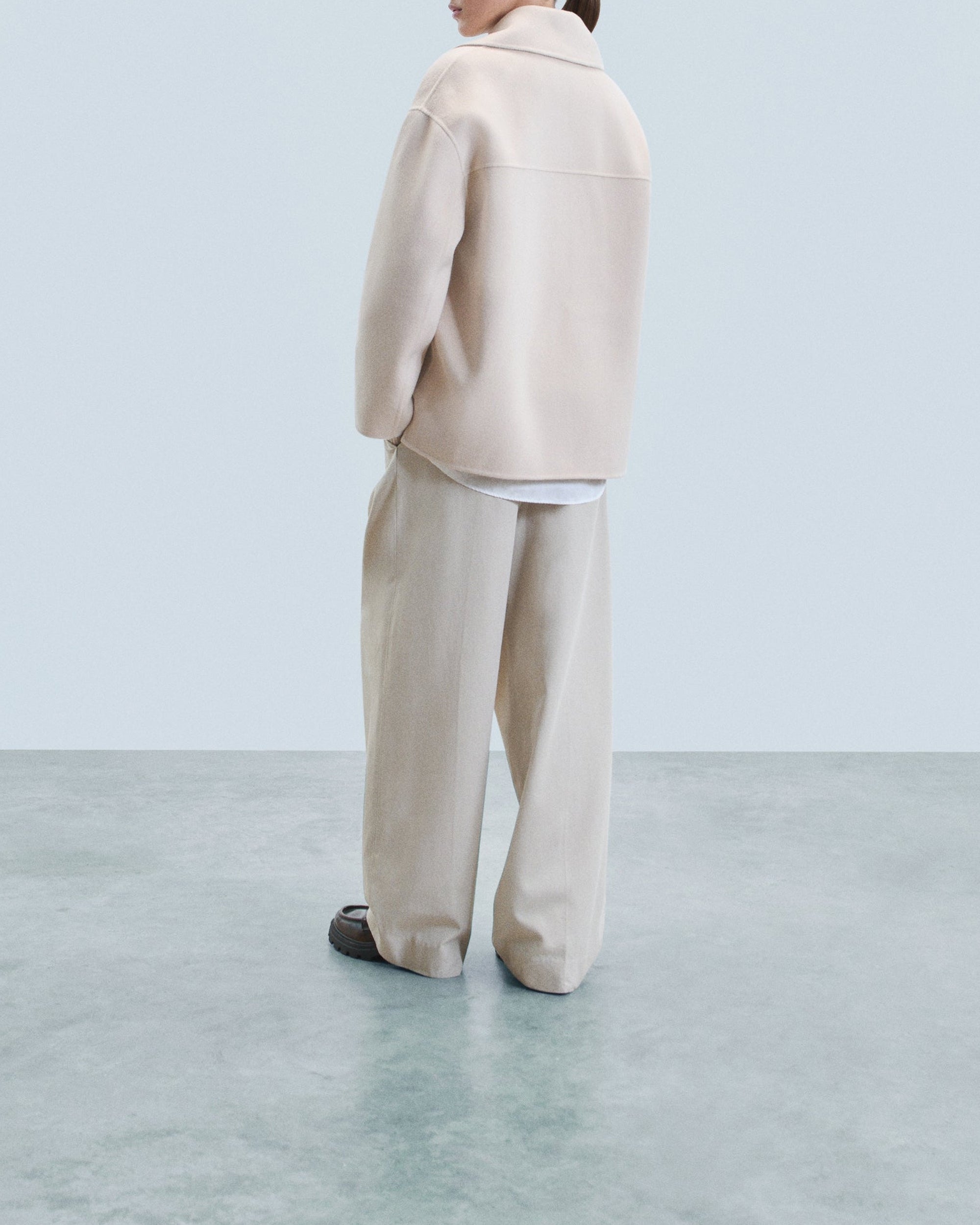 Veste caban en laine - Sable
